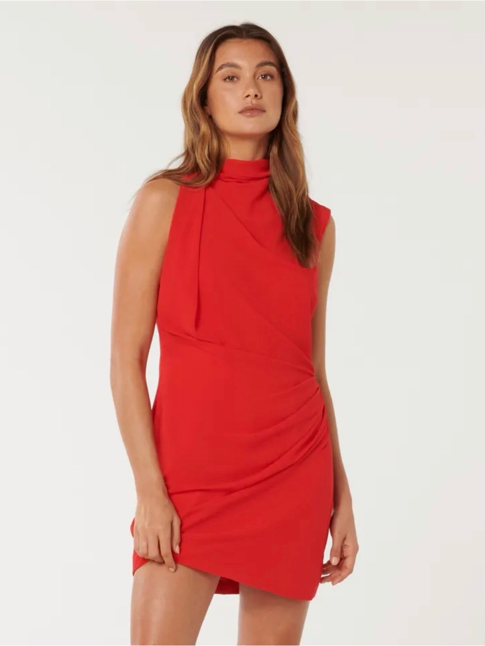 Ever New Melbourne Noa Draped Mini Red Size 12